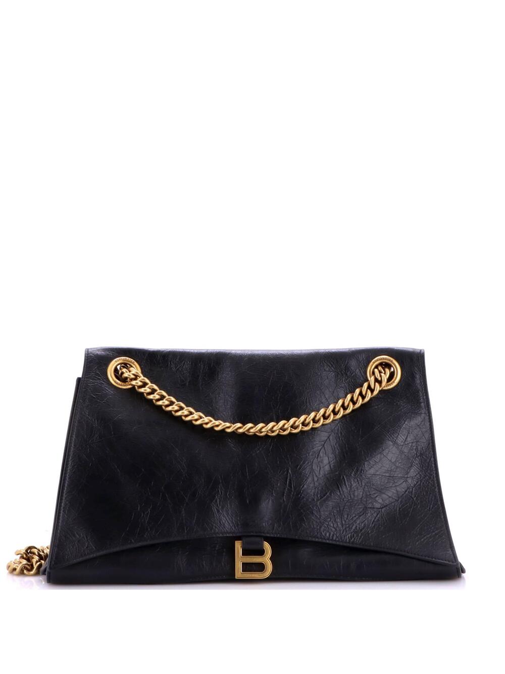 Balenciaga Crush Chain Flap Bag Leather #377712B20B